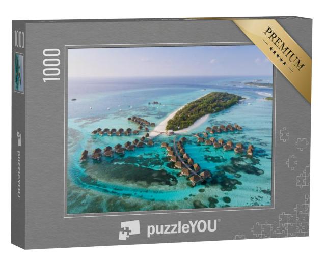 Puzzel 1000 stukjes „Malediven van boven, Indische Oceaan“