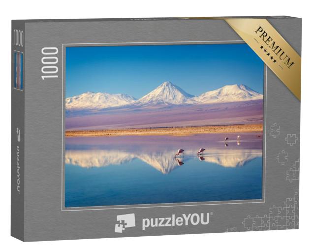 Puzzel 1000 stukjes „De besneeuwde vulkaan Licancabur in de Andes, Chili“