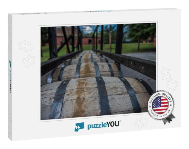 Bourbon Barrels At a Distillery Along the Bourbon Trail i... Jigsaw Puzzle