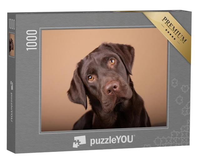 Puzzel 1000 stukjes „Trouwe Labrador pup“