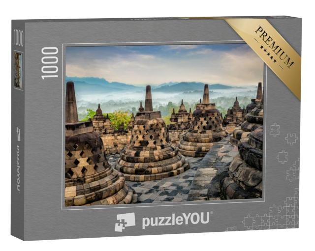 Puzzel 1000 stukjes „Boeddhistische tempel, Midden-Java, Indonesië“