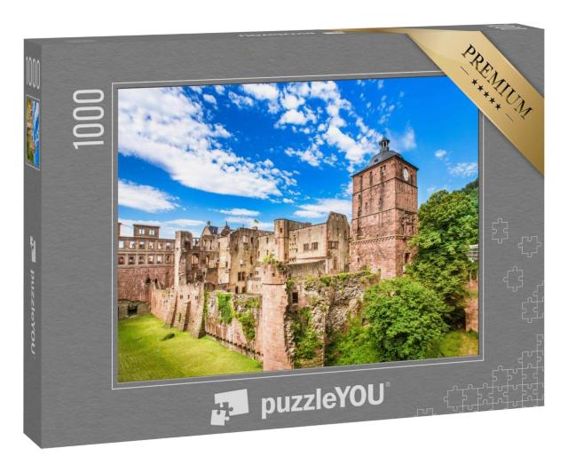 Puzzle 1000 Teile „Die Ruinen des Heidelberger Schlosses, Heidelberg, Deutschland“